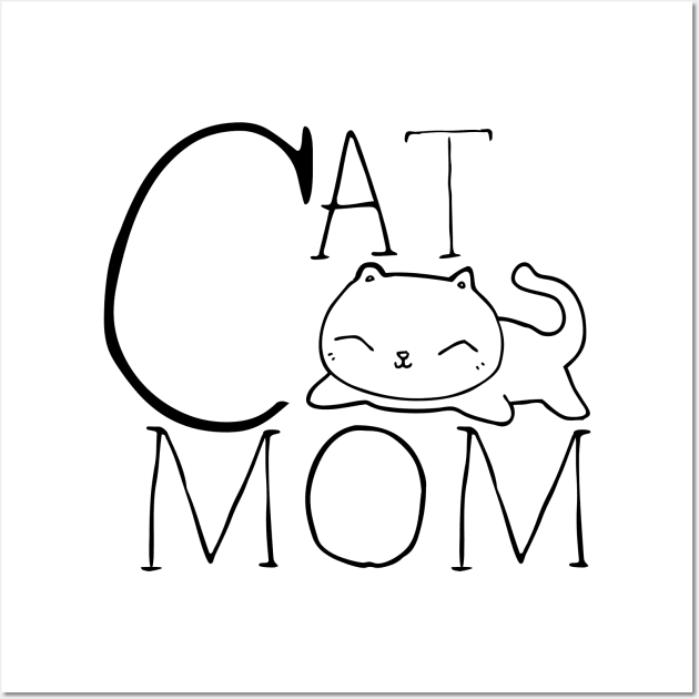 Cat Mom Wall Art by Catchy Phase